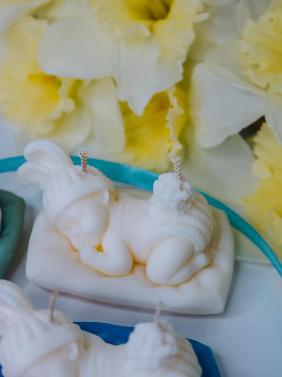 Marturii Botez lumanare BABY - simpla - imagine 4
